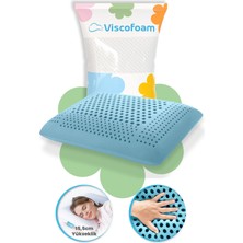 Air Terapi Hava Kanallı Ortopedik Yastık Visco Yastık Mavi 60X40X16CM