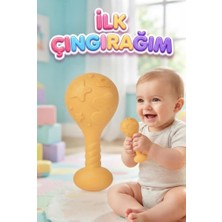 Farbu Oyuncak Bebek Çıngırak Eğlenceli ve Eğitici Ilk Çıngırağım Kavrama Geliştirici 15 cm Oyuncak
