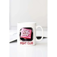 Meschain Meschaın Fight Club 3 Iplik Ar 1 Baskılı 330 ml Porselen Kupa Bardak (123481-1)