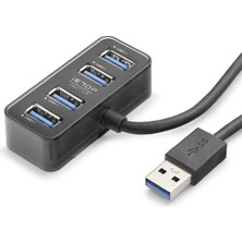 Givoria USB Type-C 3.1 Gen1 Hub 4 Port 5 Gbps Siyah HDX7055