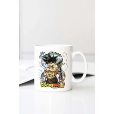 Meschain Meschaın Dragon Ball Z Goku Super Baskılı 330 ml Porselen Kupa Bardak (123467-1)
