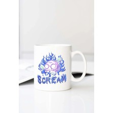 Meschain Meschaın Ezwear Skull Fire Baskılı 330 ml Porselen Kupa Bardak (123475-2)