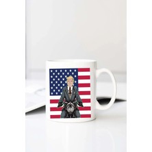 Meschain Meschaın Donald Trump Baskılı 330 ml Porselen Kupa Bardak (123552-1)