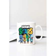 Meschain Meschaın Gala Brawl Stars Leon Quattro Baskılı 330 ml Porselen Kupa Bardak (123488-3)