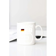Meschain Meschaın Ferrari Grazie Sebastian Vettel Baskılı 330 ml Porselen Kupa Bardak (123461-3)