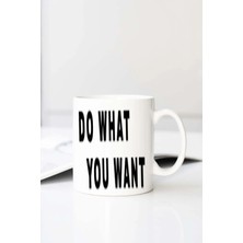 Meschain Meschaın Do What Baskılı 330 ml Porselen Kupa Bardak (123505-1)