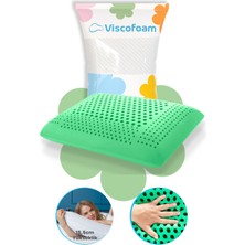 Air Terapi Hava Kanallı Ortopedik Yastık Visco Yastık Yeşil 60 x 40 x 16 cm
