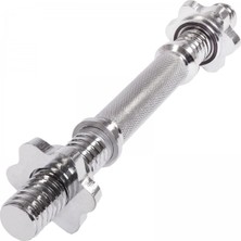 Leyaton Kısa Bar Halter Barı Krom Bar 36 cm İçi Dolu Dayanıklı Ergonomik Yapı