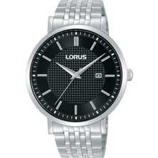 Lorus RH953RX9 Quartz Çelik Gri Siyah Kadran 42 mm Erkek Kol Saati