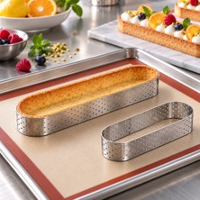 Fida Tart Çemberi Elips Delikli Yükseklik 2,5 cm - 10 Adet 3x8 cm
