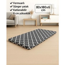 Sünger Yatak 80X180X6 Cm, Yer Yatağı, Balkon Yer Minderi,şantiye,karavan,deprem Yatağı-Karaçatı