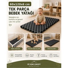 Çocuk Yatağı Sünger Yer Yatağı Oyun Minderi Bebek Yatağı 60X120X6 Cm-Karaçatı