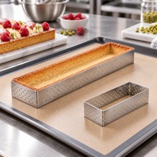 Fida Tart Çemberi Dikdörtgen Delikli Yükseklik 5 cm - 10 Adet 4X11 cm