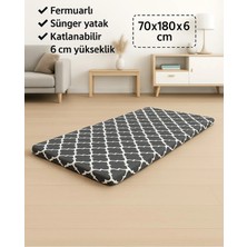 Sünger Yatak 70X180X6 Cm, Yer Yatağı, Balkon Yer Minderi,şantiye,karavan,deprem Yatağı-Karaçatı