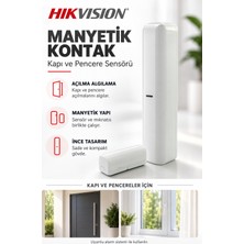 Hikvision Hıkvısıon Ds-Pdmcs-Eg2-We Kablosuz Manyetik Kontak Kapı Pencere Alarm Sensörü