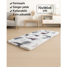 Vip Home Concept Sünger Yatak 70X180X6 Cm, Yer Yatağı, Balkon Yer Minderi,şantiye,karavan,deprem Yatağı-Istanbul
