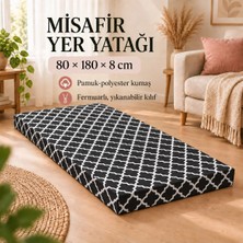 Vip Home Concept Tek Parça Sünger Yatak 8 Cm, Yer Yatağı, Balkon Yer Minderi,şantiye,karavan,deprem YATAĞI-80X180X8 Cm-Karaçatı