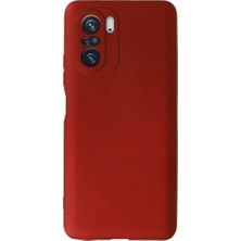 Xiaomi Poco F3 Kılıf First Silikon - Kırmızı