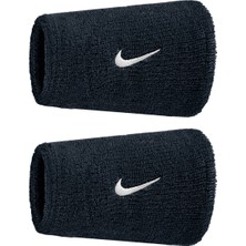 Nike  Swoosh Classic Doublewide Erkek Siyah Antrenman Bileklik N.101.2406.010.OS