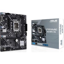 Asus Prıme H610M-E D4-Csm, 2xddr4, 2x M.2, D-Sub, Hdmı, Dp, 12-13.14.nesil, LGA1700 Soket, Anakart