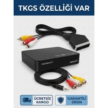 Botech Nero 2+ Mini Kasalı Uydu Alıcısı -Tüplü Tv scart Uyumlu-Iptv Özellikli-Tkgs Özellikli