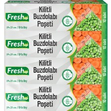 Fresh-Up Kilitli Buzdolabı Poşeti Seti 19X25CM 10 Adet x 4 Paket