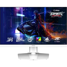 MSI 27” MAG 274QRFW E20 2560x1440 (WQHD) 16:9 FLAT RAPID IPS 200HZ 0.5MS (GtG Min.) G-SYNC COMPATIBLE PIVOT BEYAZ GAMING MONITOR