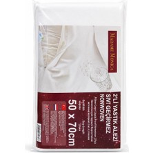 Nnevora 2’li Sıvı Geçirmez Yastık Alezi 50X70 cm Nonwoven Yastık Koruyucu Kılıf