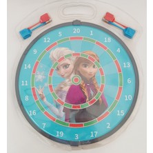Ases Store Çift Yönlü Dart Seti 12" 30 cm 4 Oklu Metal Bölmeli Ekstra Sağlam Frozen Desenli