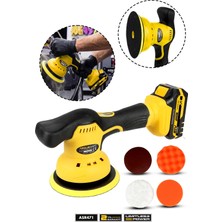 Assur 21V 150 mm Akülü Polisaj Makinesi – Oto Pasta Cila ve Zımpara Makinesi