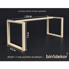 Bin1dekor Metal Masa Ayağı - Salon Mutfak Cafe Ofis Yemek Masası Ayağı Takımı