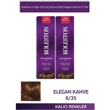 Wella Koleston Single Tüp Saç Boyası 6/35 Elegan Kahve 2'li Set