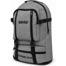 Savage Profesyonel Körüklü Sırt Çantası - Savex - 55+10 Lt - Gri