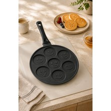Belirtilmemiş Enza Stackcast 26 cm Granit Döküm Pankek Tavası