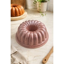 Belirtilmemiş Enza Dilimli Rose Gold Döküm Kek Kalıbı 25 cm