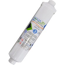 Aquaset 12″ Inlıne Plus Blok Karbon Filtre