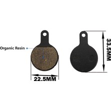 Fonte AP-46 Siyah Bisiklet Disk Fren Balatası Reçine Malzemeden 22.5mm x 33.5mm Ölçülerle