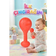 Farbu Oyuncak Bebek Çıngırak Eğlenceli ve Eğitici Ilk Çıngırağım Kavrama Geliştirici 15 cm Oyuncak