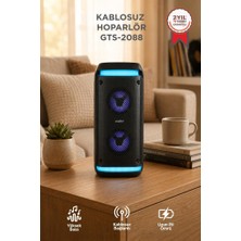 Torima Bluetooth Hoparlör Rgb Işıklı Kablosuz Speaker GTS-2088 Siyah