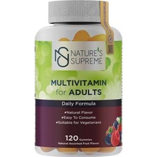 Nature's Supreme 120 Tablet Multivitamin Yetişkinler İçin Karışık Meyve Aromalı Vitamin ve Mineral