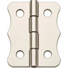 Alvenda Home Nikel 100 Adet Papatya Menteşe Düz 30X23 mm - Dekoratif Çerçeve Fener Kutu Menteşesi