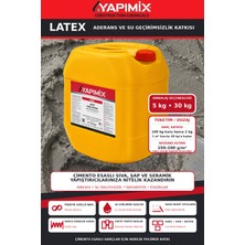 Yapımix Latex Harç Katkısı - Çimento Esaslı Sıva, Şap, Tamir Harcı, Beton ve Seramik Yapıştırıcı Harçların Aderansını, Elastikiyetini ve Işlenebilirliğini Geliştiren Herç Katkısı.