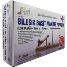 Emay Center Kendimiz Yapalım Bileşik Basit Makine Deney Seti Ahşap Eğik Düzlem Kaldıraç Makara Mekanik Fizik Fen Projesi Okul