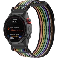 Store Garmin ile Uyumlu Travel Loop 26MM Kumaş Kordon Fenix ​​8 Amoled 51MM/​​8 Mıp 51MM/​​7X/​​7X Pro/​​6x/​​6x Pro/5x/5x Plus/enduro 3/2 Için Hafif Yapılı Cırt Cırt Tasarım Rahat Kayış