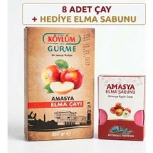 Köylüm Gurme Doğal Amasya Elma Çayı 200 gr 8 Adet + Hediye Elma Sabunu