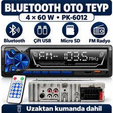 Bluetooth Oto Teyp 4X60 W, 7388 Entegre, Çift USB Şarj Girişi, Fm Radyo ve Uygulama Desteği