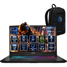 MSI Msı Katana 17 Hx I7-14650HX 80 GB Ddr5 4 Tb SSD Rtx 5070 8 GB 17.3'' Qhd 240Hz Windows 11 Pro B14WGK-285XTRRNP28