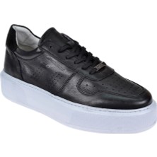 Hammer Jack Hakiki Deri Erkek Spor Ayakkabı Sneaker HJ-23020-M Siyah