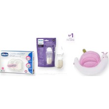 Philips Avent Emzirme Başlangıç Seti 3 Parça: Emzirme Yastığı + Göğüs Pedi + Süt Saklama Poşeti - Pembe