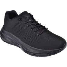 Pasomia Pullman Triko Erkek Spor Ayakkabı Sneaker DUM-1518 Siyah Siyah
